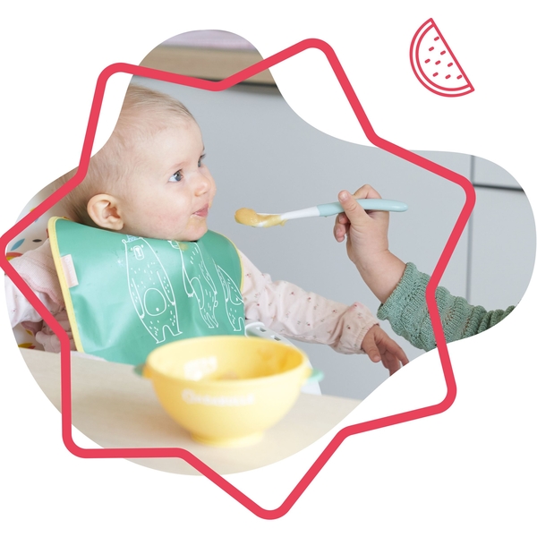 Уцінка. Набір тарілок Badabulle глибоких, 5 шт. + 3 ложки (B005107) - Pampik - 5