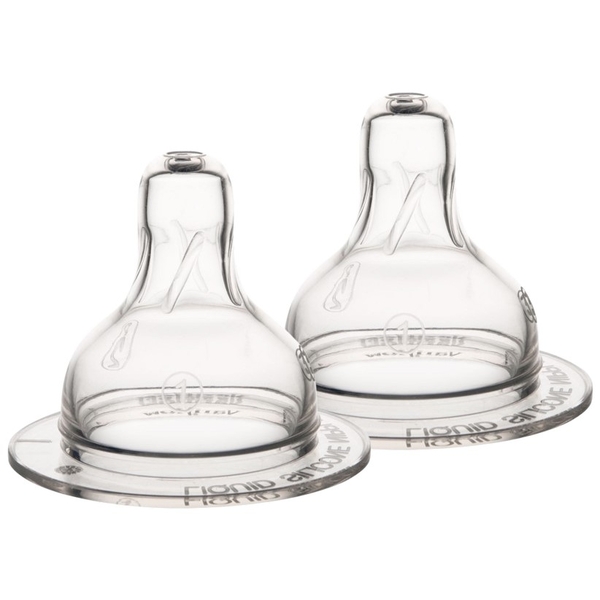 Соска силиконовая Canpol Babies EasyStart, 3-х позиционная, для бутылочек с широким отверстием, 2 шт. (21/734) - Pampik