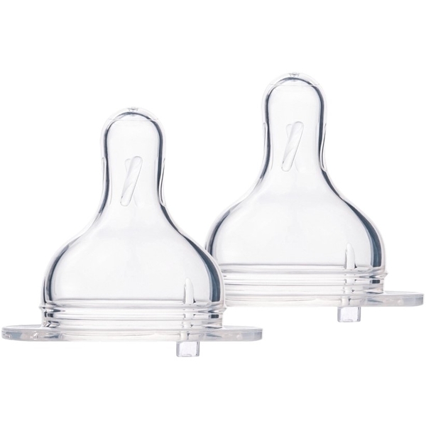 Соска силиконовая Canpol Babies EasyStar, для каш, 12+, для бутылочек с широким отверстием, 2 шт. (21/733) - Pampik