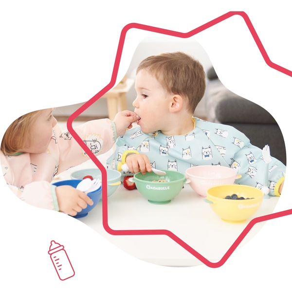 Уцінка. Нагрудник Badabulle з довгими рукавами, синій (B007025) - Pampik - 8