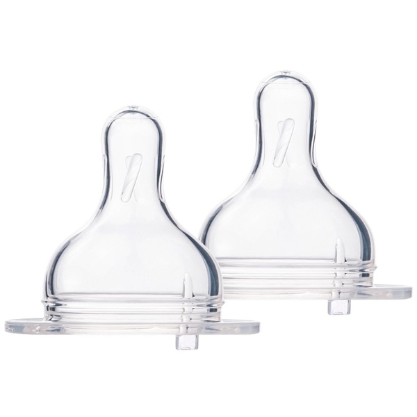 Силіконова соска Canpol Babies EasyStart, повільний потік, 3+, для пляшечок з широким отвором, 2 шт. (21/730) - Pampik