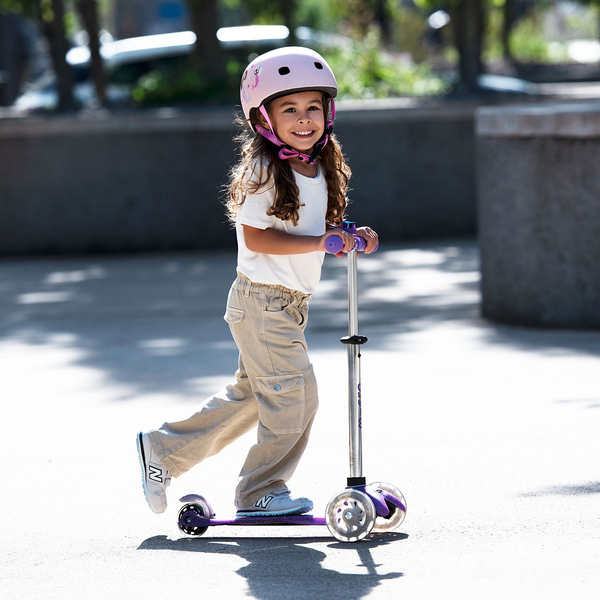 Самокат Micro Mini Deluxe Fairy Glitter LED, пурпуровий (MMD207) - Pampik - 8