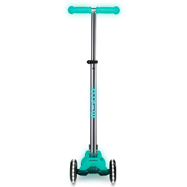 Самокат Micro Maxi Deluxe Glow LED, желейний зелений (MMD365) - Pampik - 2