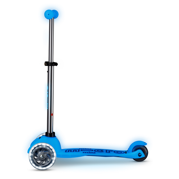 Самокат Micro Mini Deluxe Glow LED, арктичний синій (MMD215) - Pampik - 3