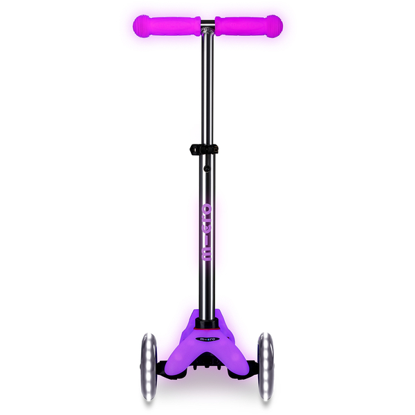 Самокат Micro Mini Deluxe Glow LED, морозний рожевий (MMD217) - Pampik - 2