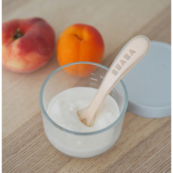 Силіконова ергономічна ложка Beaba Babycook 2, рожевий (913425) - Pampik - 7