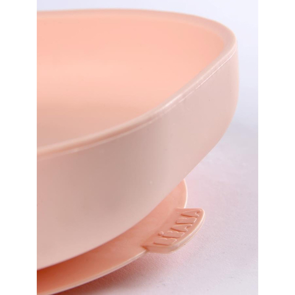 Силіконова тарілка на присосці Beaba Babycook, рожевий (913431) - Pampik - 2