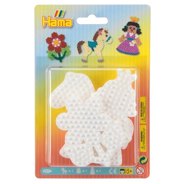 Термомозаика Hama Набор малых полей: Пони, Цветок и Принцесса (4571) - Pampik
