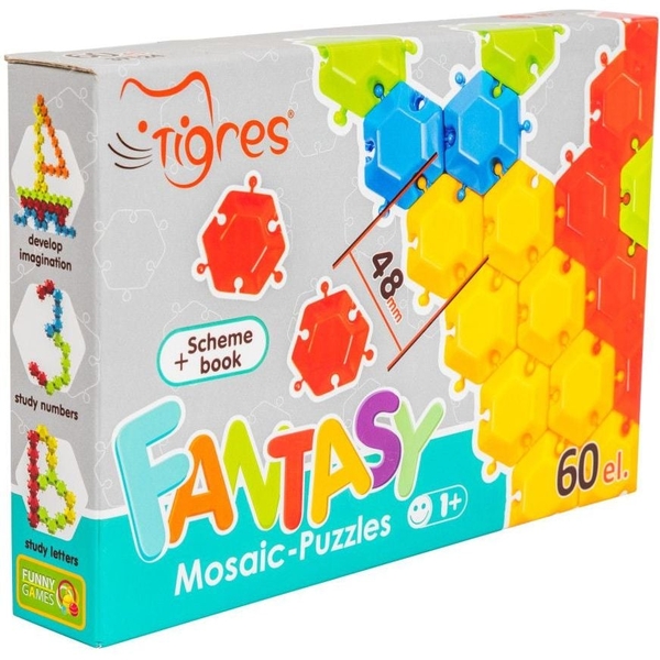 Мозаїка Tigres Фантазія, 60 елементів (39124) - Pampik