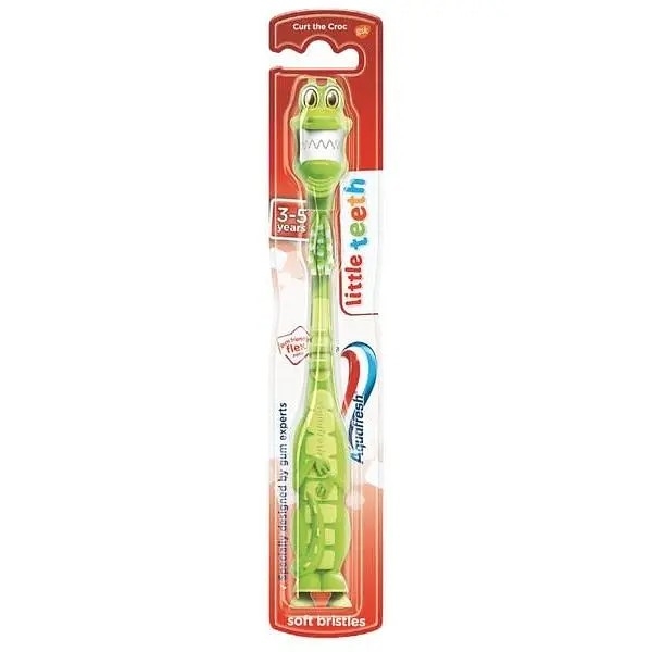 Детская зубная щетка Aquafresh Мои молочные зубики Крокодил, мягкая - Pampik