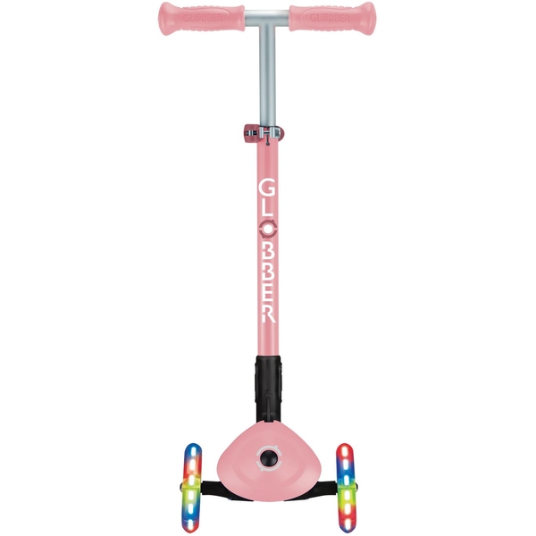 Самокат Globber Primo Foldable Lights, пастельно-рожевий - Pampik - 4