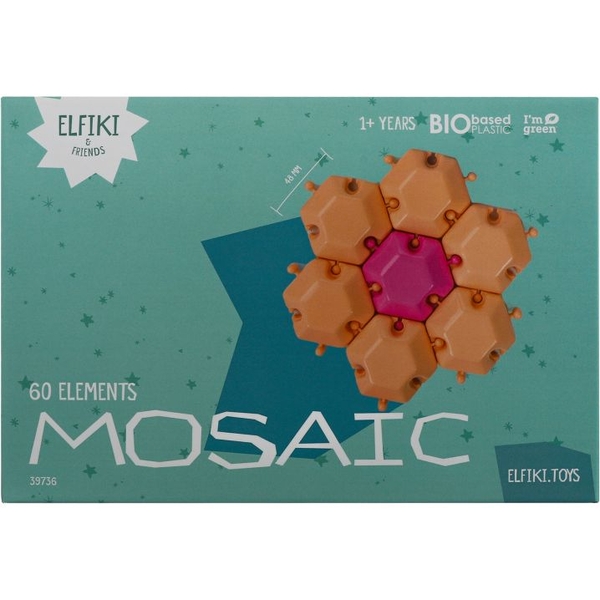 Розвиваюча іграшка Elfiki Мозаїка, 60 елементів (39736) - Pampik - 2