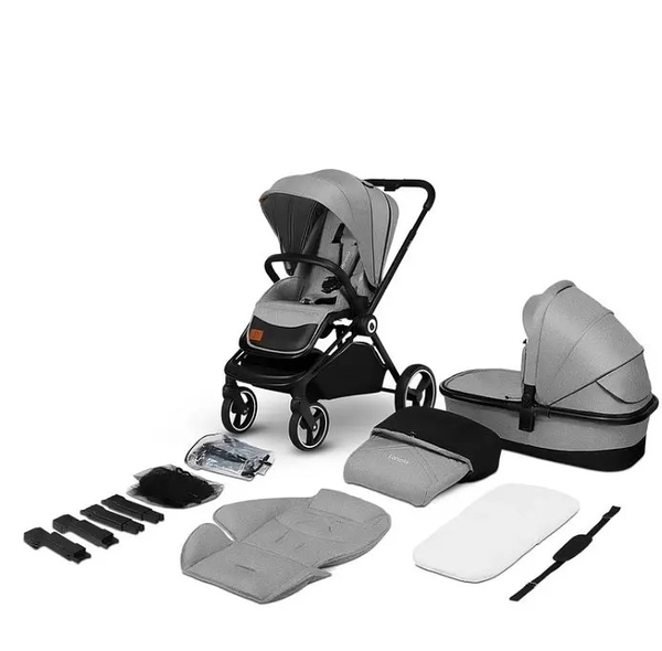 Універсальний візочок 2 в 1 Lionelo Mika Grey Stone, сірий - Pampik - 3