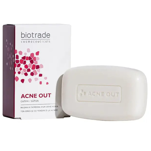Очищающее мыло для лица и тела Biotrade Acne Out, 100 г - Pampik