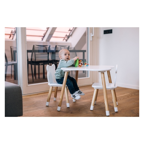 Комплект детской мебели FreeOn Bear, стол и 2 стульчика (44282) - Pampik - 4