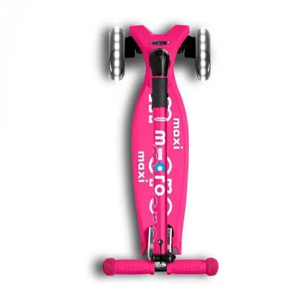 Самокат Micro Maxi Deluxe LED, з підсвічуванням, рожевий (MMD096) - Pampik - 6