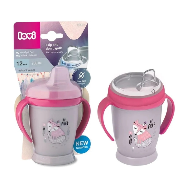 Чашка-непроливайка Lovi Junior Indian Summer Girl, 250 мл (35/346girl) - Pampik - 2