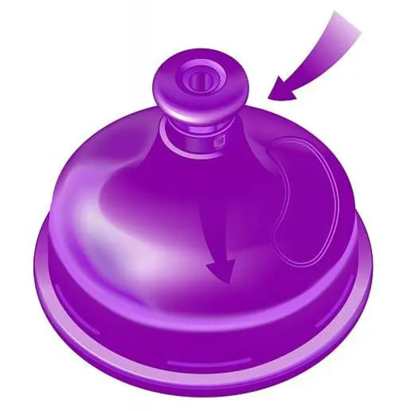 Поильник Nip PP Kids Cup Єдинороги, 330 мл, фіолетовий (35052) - Pampik - 3