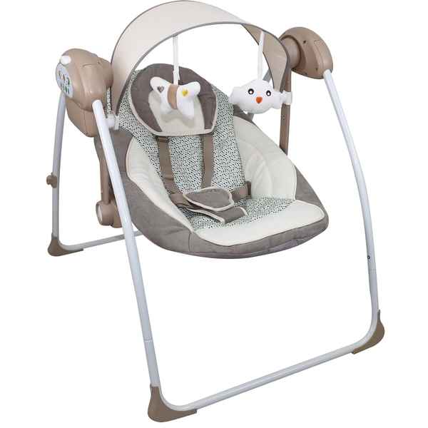 Кресло-качеля FreeON Relax Brown-Beige, бежевый (60694) - Pampik