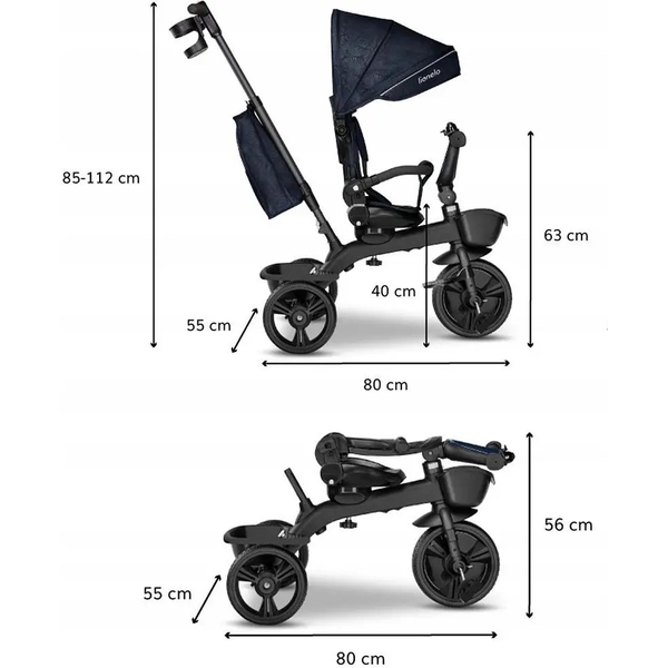 Велосипед Lionelo Kori Blue Navy, синій - Pampik - 8