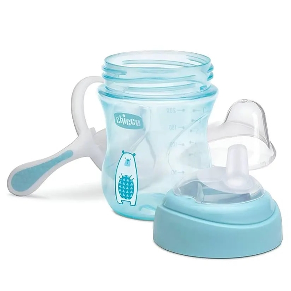 Поїльник-непроливайка Chicco Transition Cup, 200 мл, блакитний (06911.20) - Pampik - 2