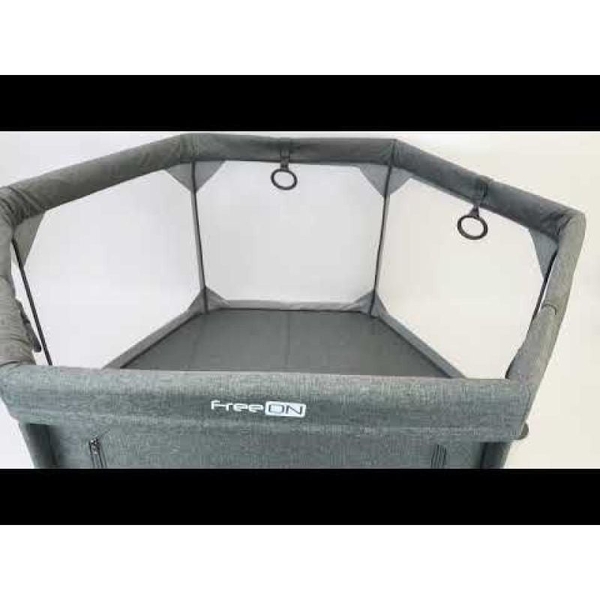 Манеж для ребенка FreeON Hexagon Grey, серый (44459) - Pampik - 2
