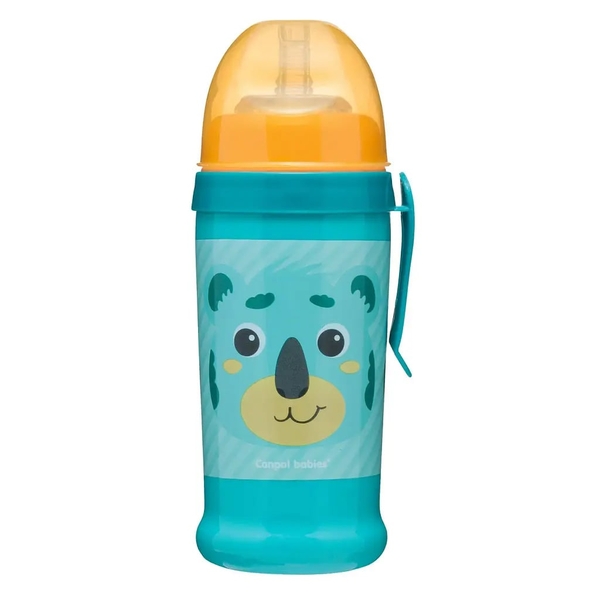 Поильник Canpol Babies Hello Little Коала, 350 мл, бирюзовый (56/510_tur) - Pampik