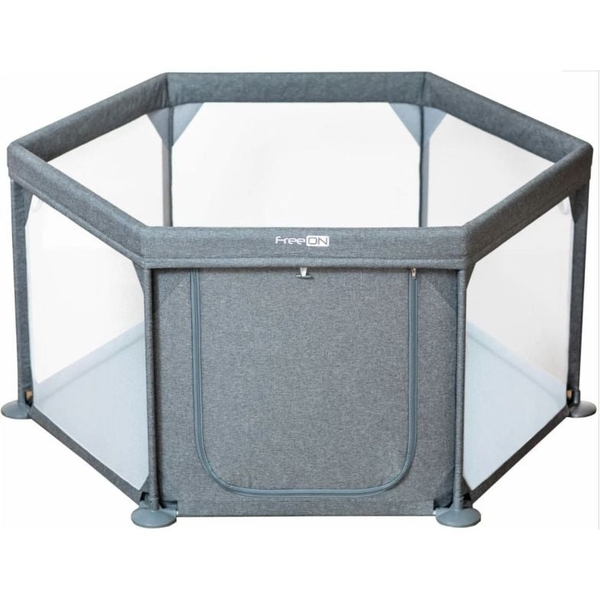 Манеж для ребенка FreeON Hexagon Grey, серый (44459) - Pampik