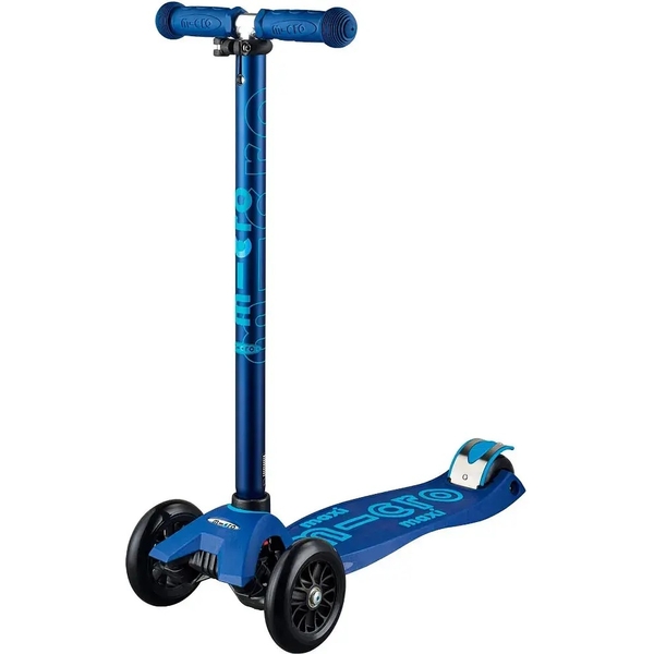 Самокат Micro Maxi Deluxe, синий с красным (MMD023) - Pampik - 5