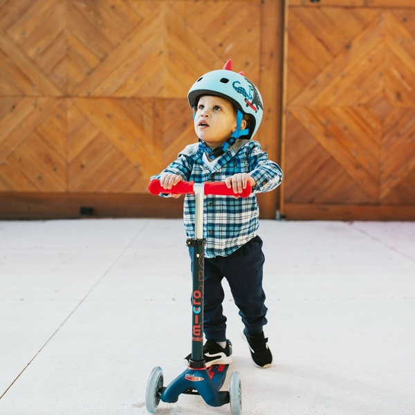 Шолом захисний Micro Скутерозавр, розмір S (48-53 см), блакитний (AC2094BX) - Pampik - 7