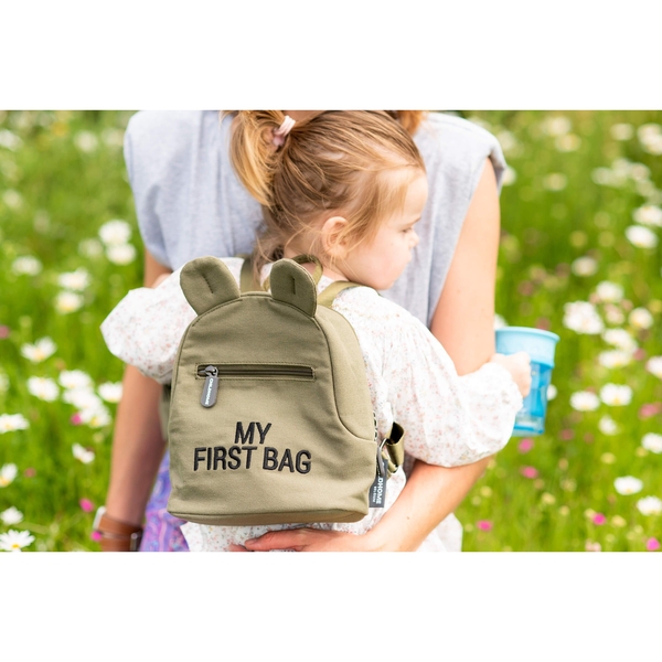 Детский рюкзак Childhome My first bag Khaki, хаки (CWKIDBKA) - Pampik - 9