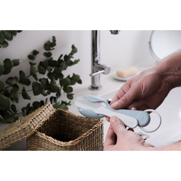 Щітка та гребінець для волосся Beaba, зелений (920366) - Pampik - 7