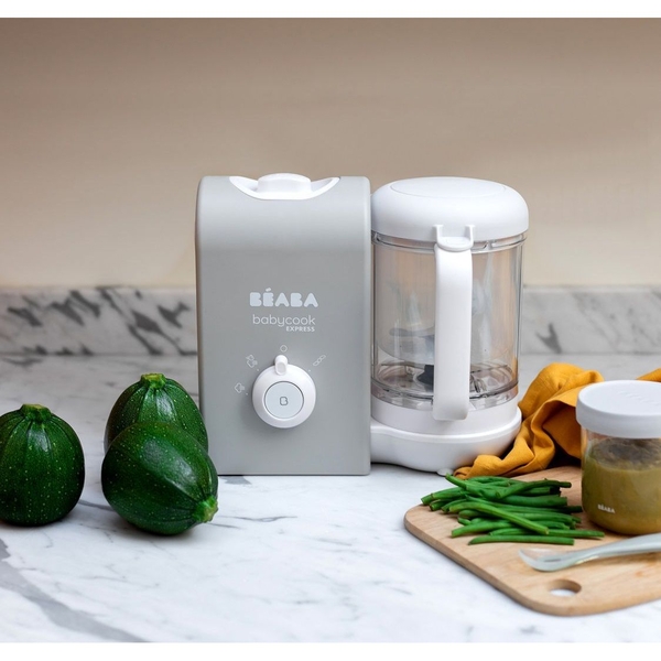 Пароварка-блендер Beaba Babycook Express Grey, сірий (916300) - Pampik - 14