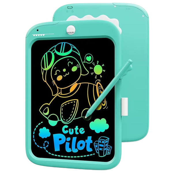 Дитячий LCD планшет для малювання Beiens Динозаврик 10” Multicolor, блакитний (К1006blue) - Pampik - 2