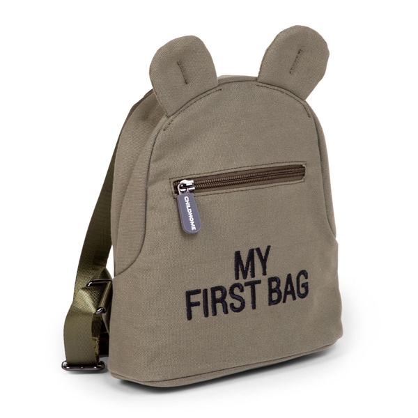 Детский рюкзак Childhome My first bag Khaki, хаки (CWKIDBKA) - Pampik - 2
