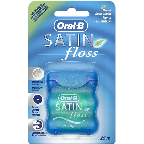 Зубна нитка Oral-B Satin Floss, 25 м - Pampik