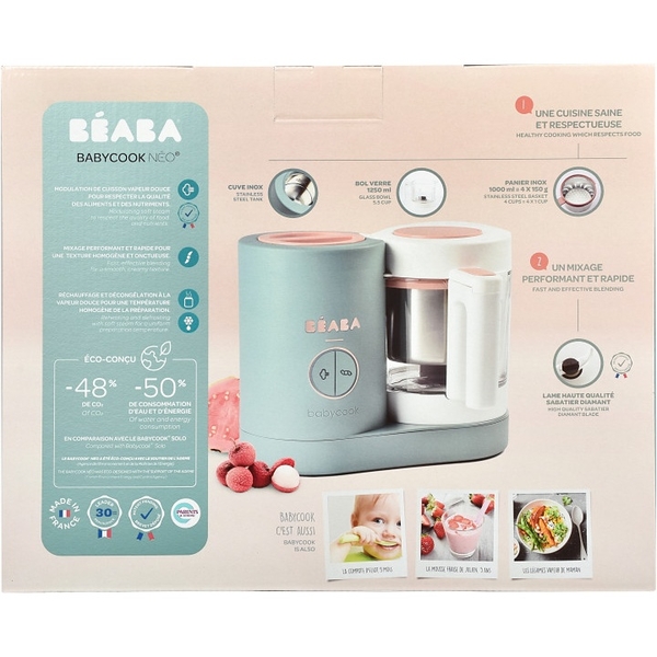Пароварка-блендер Beaba Babycook Neo Eucalyptus, м'ятний (912732) - Pampik - 9