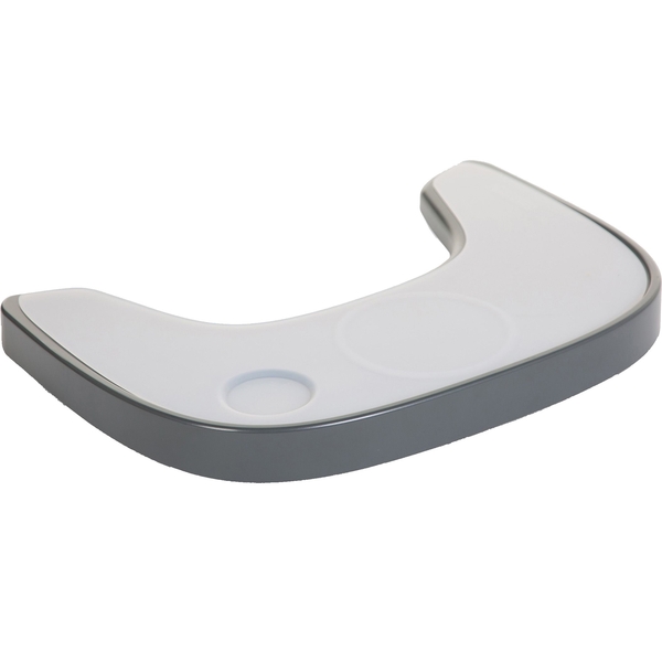 Столик до стільця для годування Childhome Evolu з силіконовим підносом, антрацит (CHEVOTSAA) - Pampik