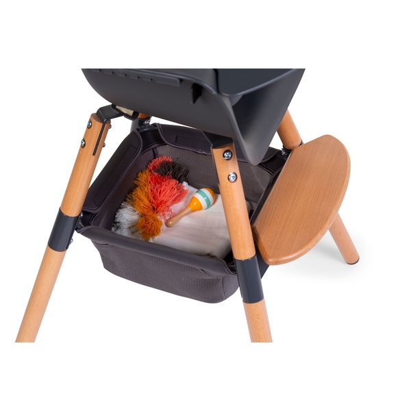Кошик для речей до стільця для годування Childhome Evolu, антрацит (CHEVOBASA) - Pampik - 3