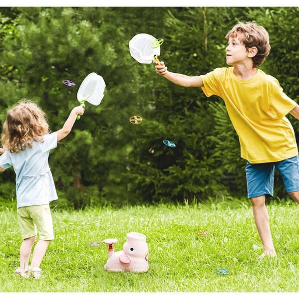 Детская игрушка с летающими тарелками Beiens Слоник, рожевий (206pink) - Pampik - 9