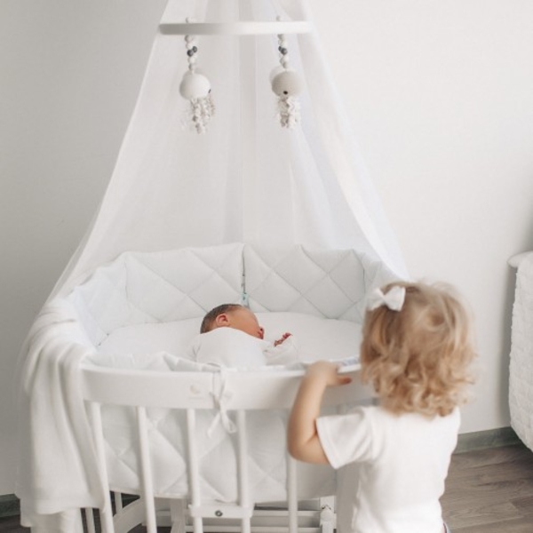 Захисний бортик Tweeto, стьобаний, 240х27 см, білий (Т 88) - Pampik - 6