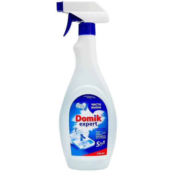 Засіб Domik Expert Чиста ванна 5в1, 750 мл - Pampik