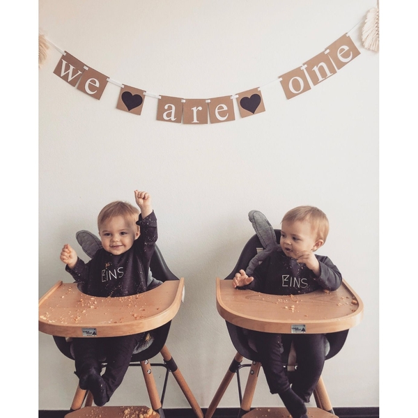 Стільчик для годування Childhome Evolu 2 з бампером, антрацит (CHEVOCHNA) - Pampik - 17