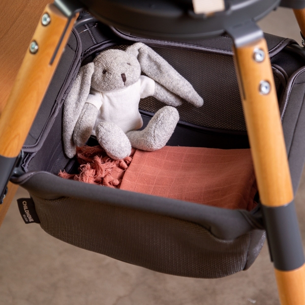 Кошик для речей до стільця для годування Childhome Evolu, антрацит (CHEVOBASA) - Pampik - 5