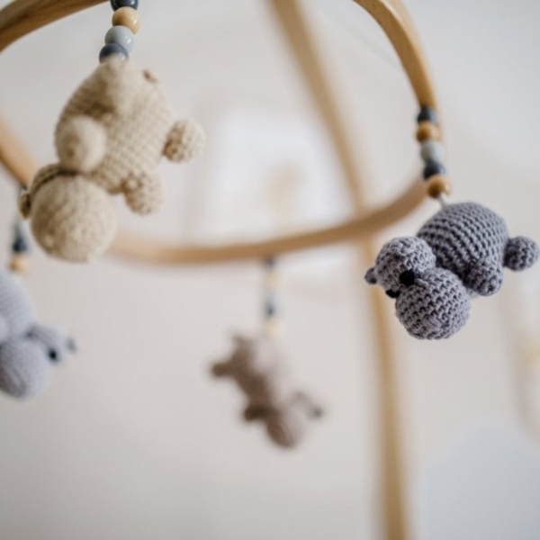 Мобіль Tweeto Бежеві бегемотики (Т 58) - Pampik - 4