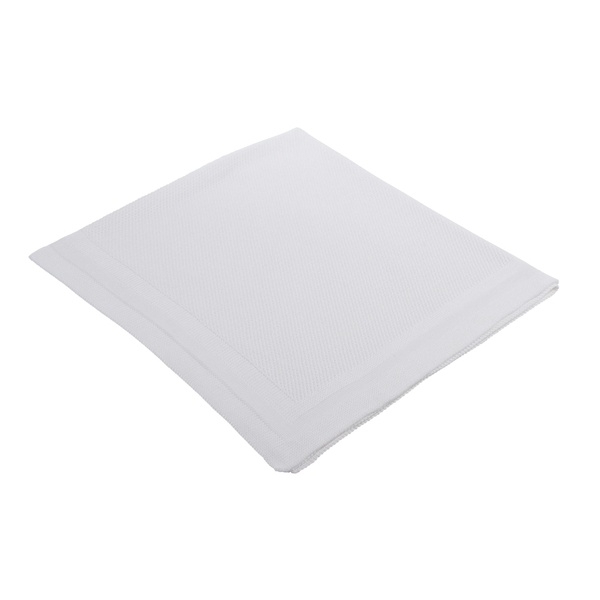 Дитячий в'язаний плед Tweeto, 100х80 см, білий (Т 103) - Pampik - 2