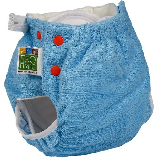 Підгузник трикотажний ЕКО ПУПС Active Classic з вкладкою Abso Maxi, 7-13 кг, блакитний - Pampik