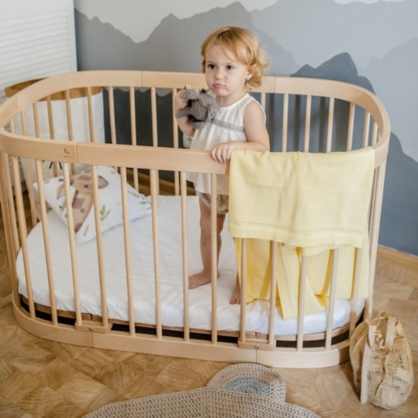 Дитячий в'язаний плед Tweeto, 100х80 см, жовтий (Т 108) - Pampik - 7