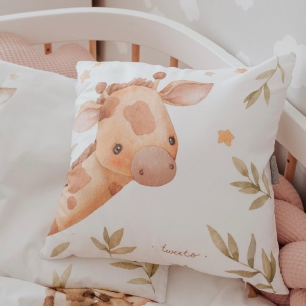 Декоративная подушка Tweeto Safari, 40х40 см, белый (Т 95) - Pampik - 4