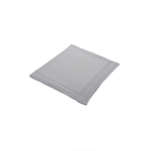 Дитячий в'язаний плед Tweeto, 100х80 см, сірий (Т 104) - Pampik - 2